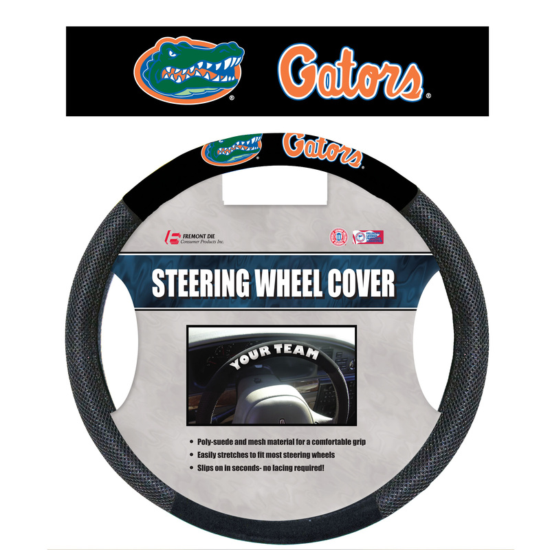 New Licensed NCAA Teams Logo 1 Steering Wheel Cover Universal for Car Truck 