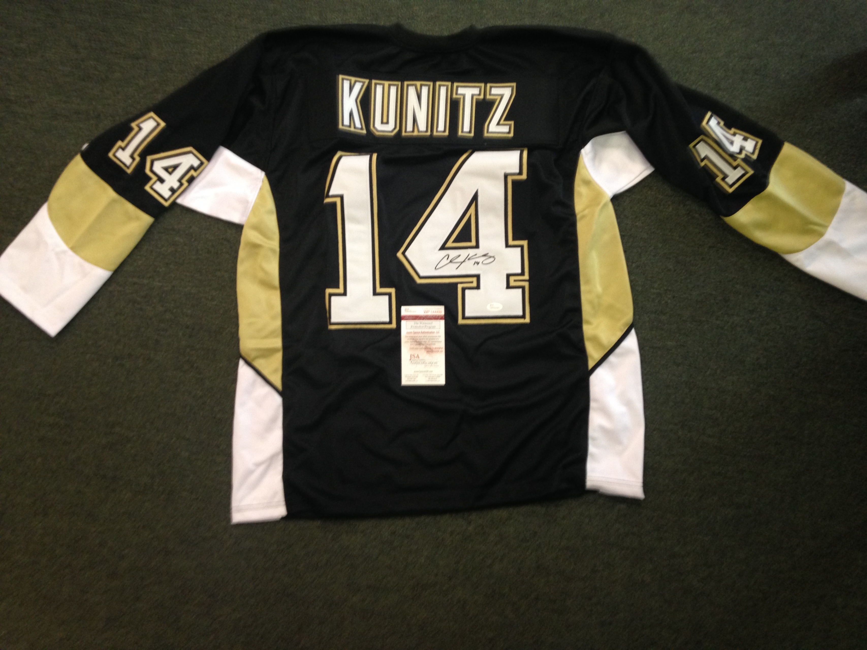 Chris Kunitz Autographed Penguins Jersey