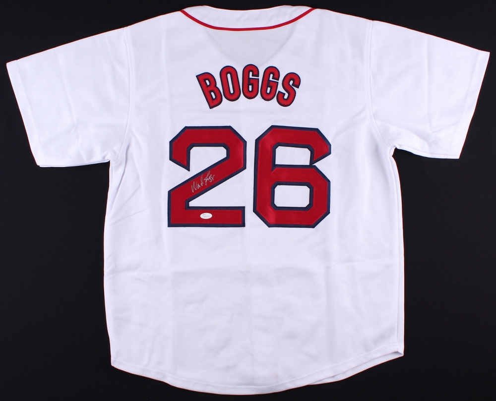Wade Boggs Boston Red Sox Signed Autographed Blue #26 Custom Jersey –