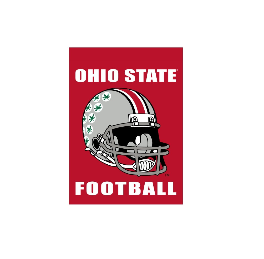 Ohio State Helmet Garden Flag